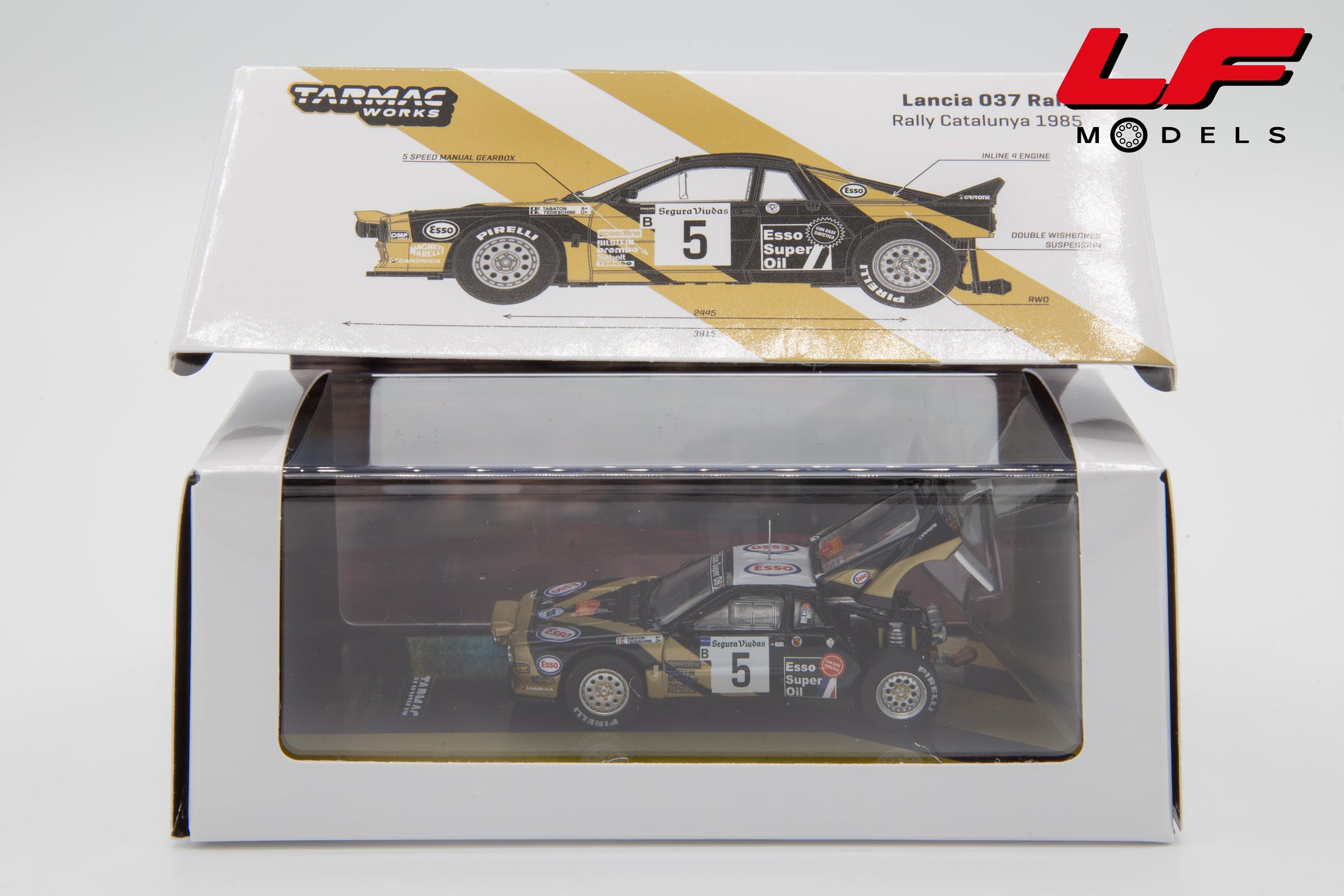 modellino lancia 037 rally grifone tarmac 1:64
