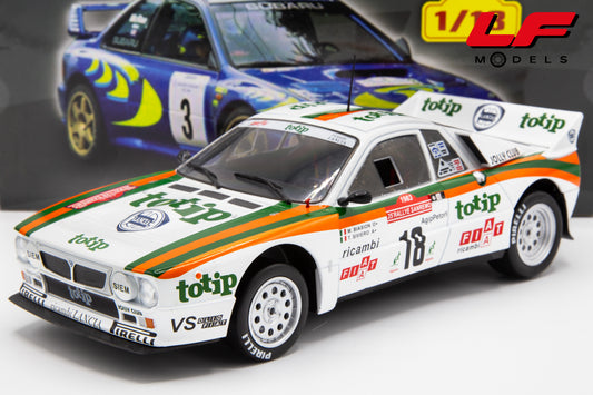 modellino lancia 037 altaya 1:18 frontale