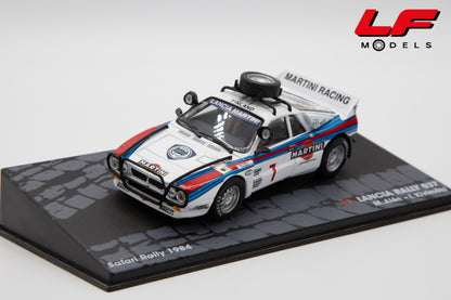 modellino lancia 037 safari rally edicola 1:43 vista frontale