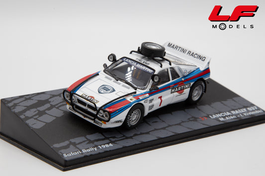 modellino lancia 037 safari rally edicola 1:43 vista frontale
