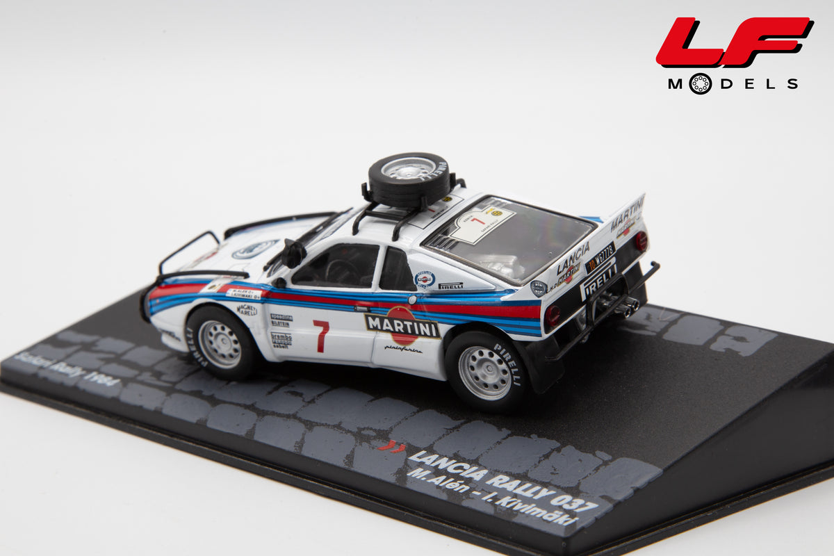 modellino lancia 037 safari rally edicola 1:43 vista posteriore