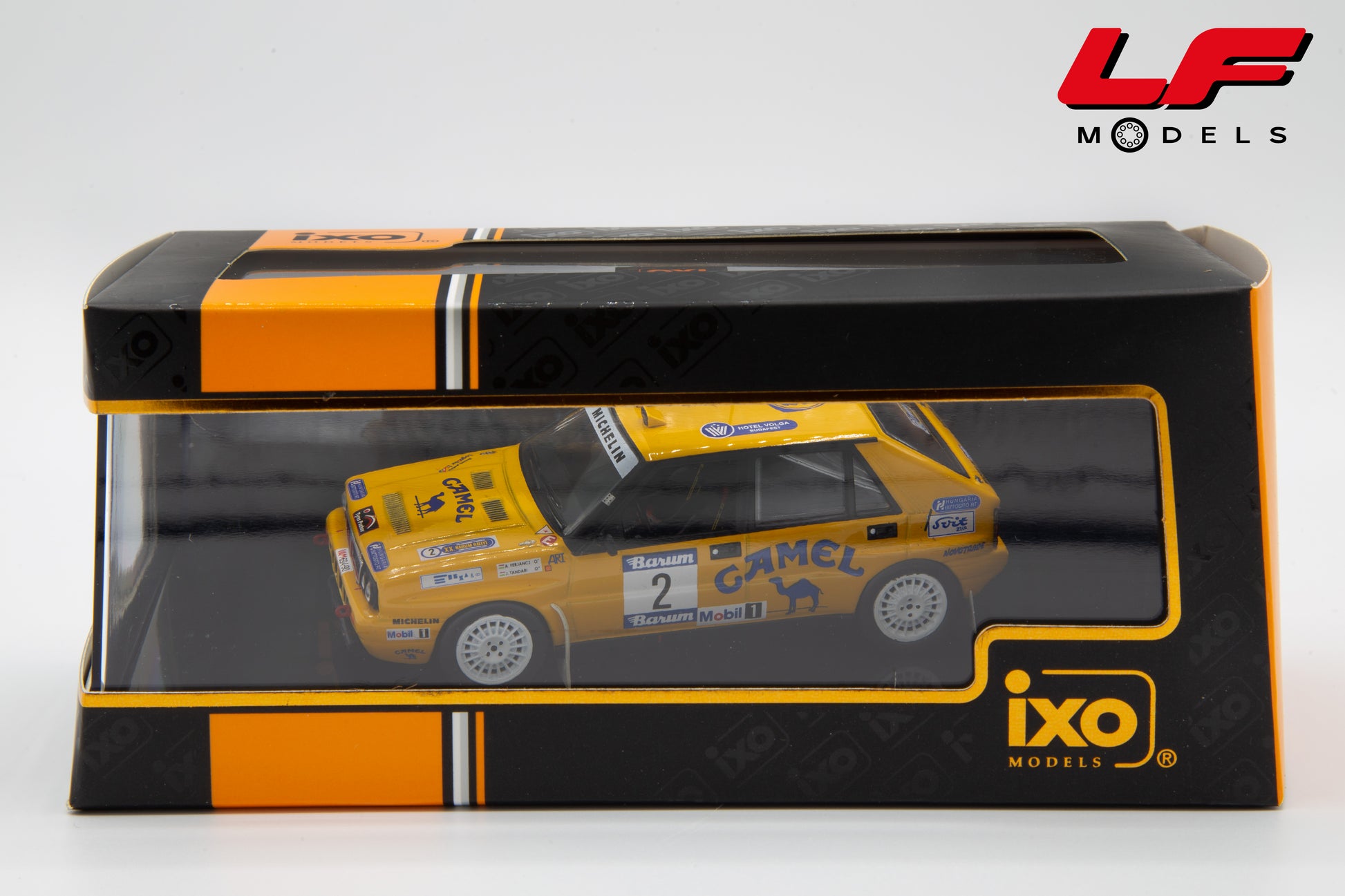 modellino lancia delta camel rally ixo 1:43 scatola
