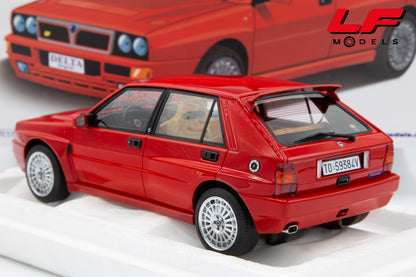 modellino lancia delta evo ii laudoracing 1:18 LM220B vista posteriore