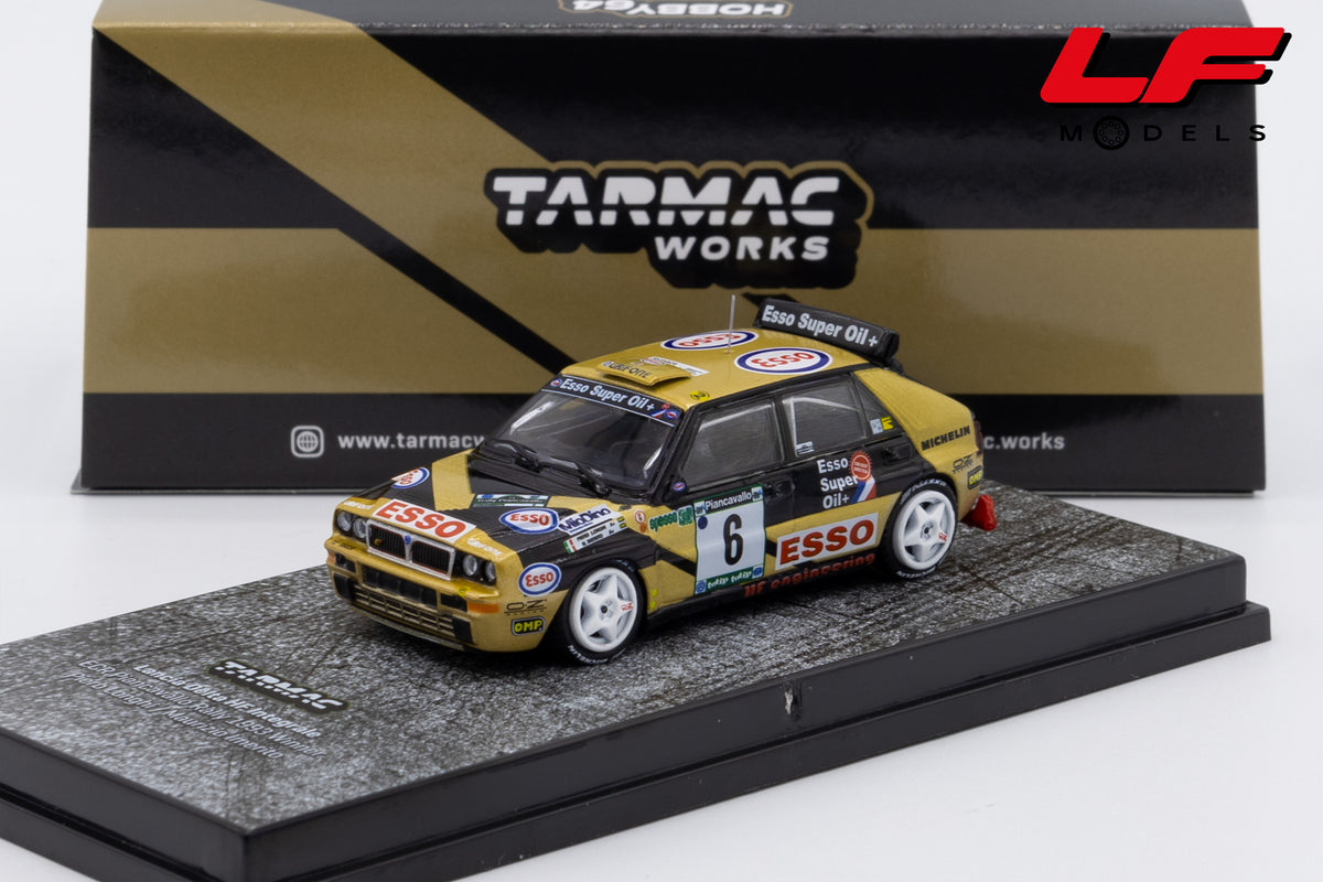 modellino lancia delta rally grifone tarmac 1:64 T64-049-93PIR06 vista frontale