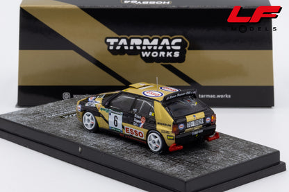 modellino lancia delta rally grifone tarmac 1:64 T64-049-93PIR06 vista posteriore