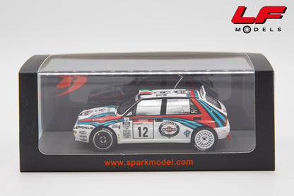 modellino lancia delta hf integrale evo rally 1:43 scatola