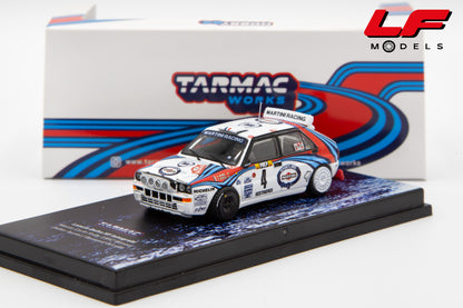 modellino lancia delta rally tarmac 1:64 frontale