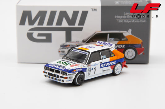 modellino lancia delta repsol mini gt 1:64 frontale