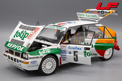 modellino lancia delta rally montecarlo kyosho 1:18 frontale