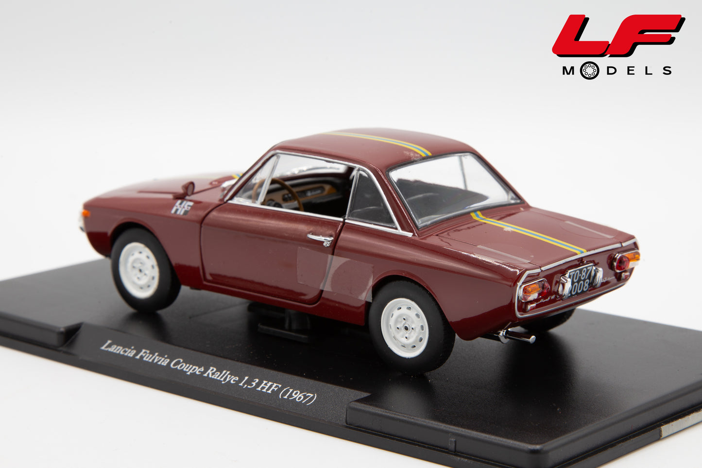 modellino lancia fulvia edicola 1:24 vista posteriore