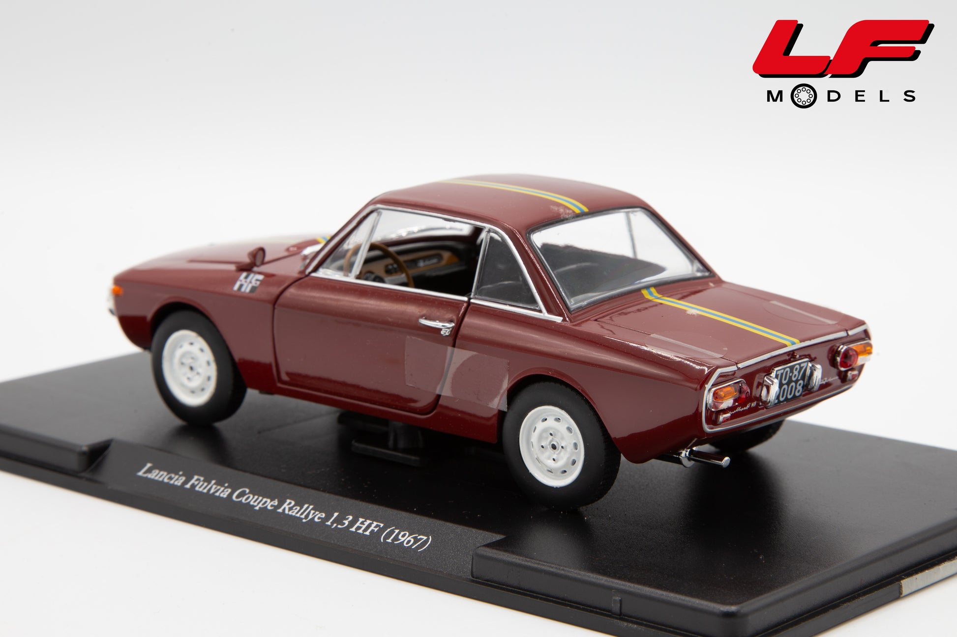 modellino lancia fulvia edicola 1:24 vista posteriore