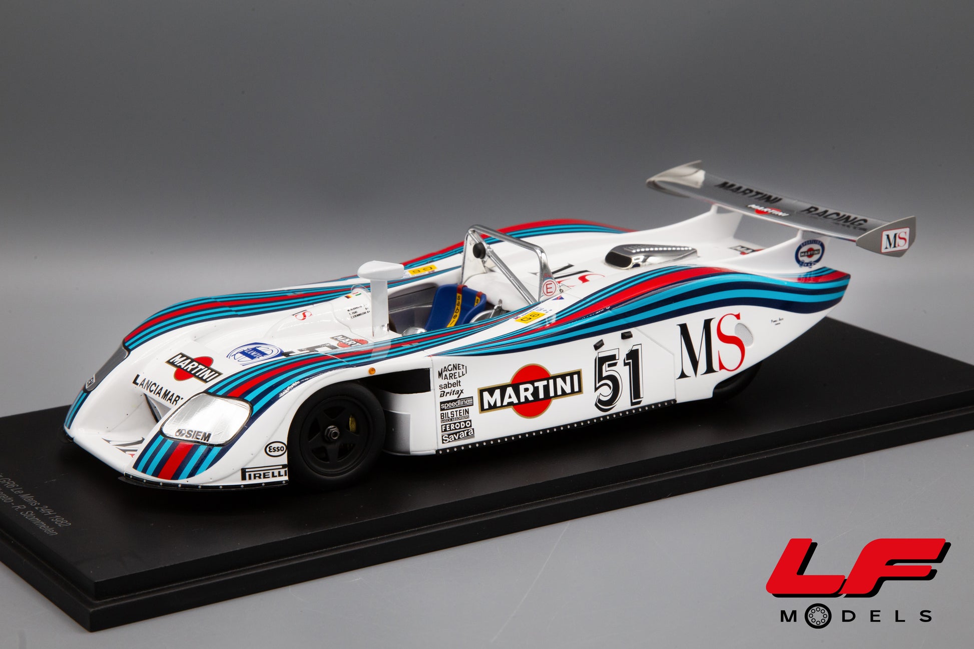 modellino lancia lc1 24h le mans spark 1:18