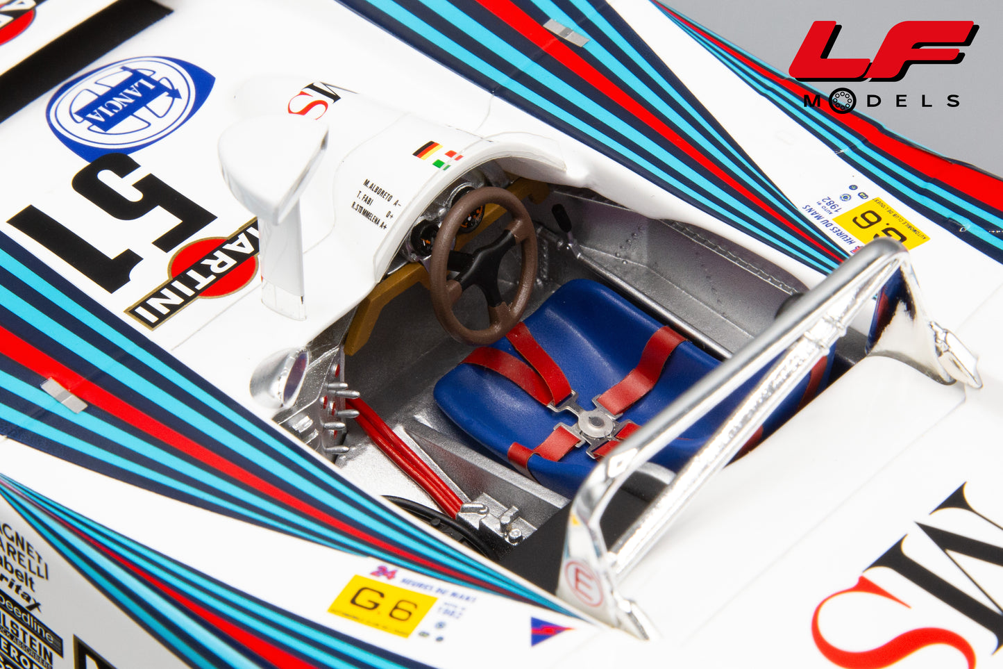 modellino lancia lc1 24h le mans spark 1:18
