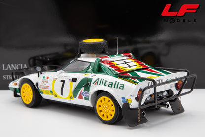 modellino lancia stratos rally 1:18 posteriore