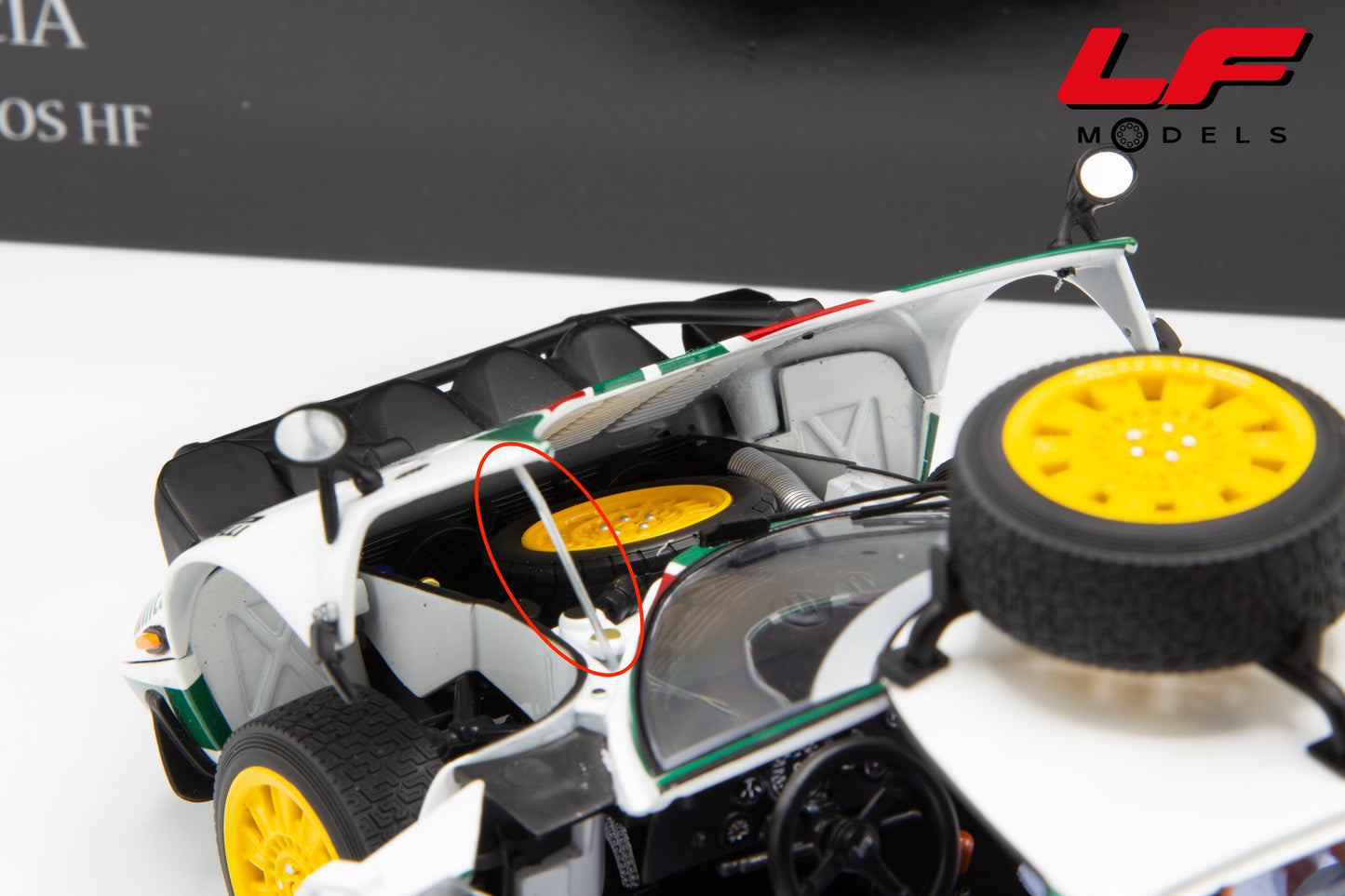 modellino lancia stratos rally 1:18