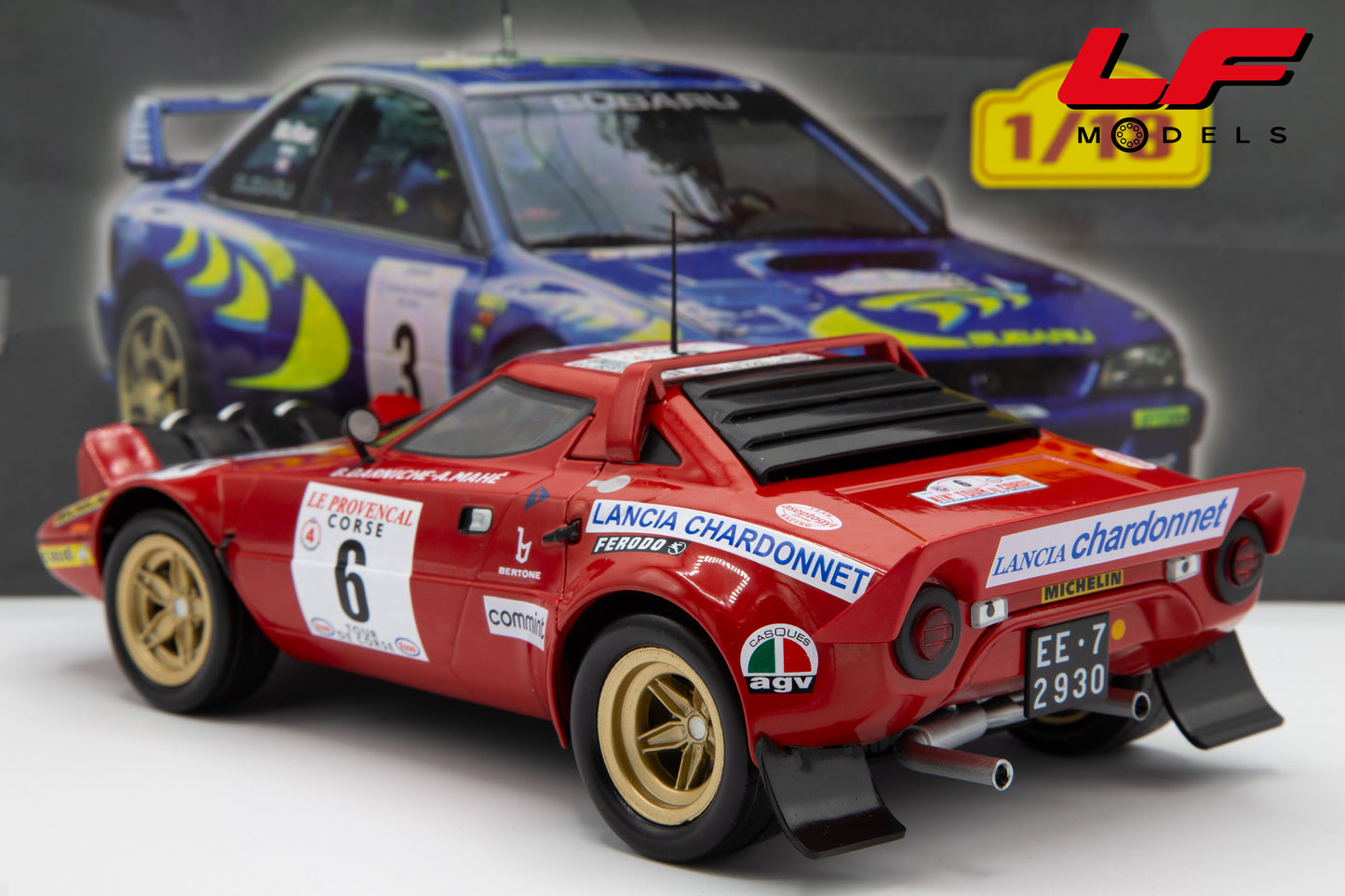 modellino lancia stratos rally tdc altaya 1:18 posteriore