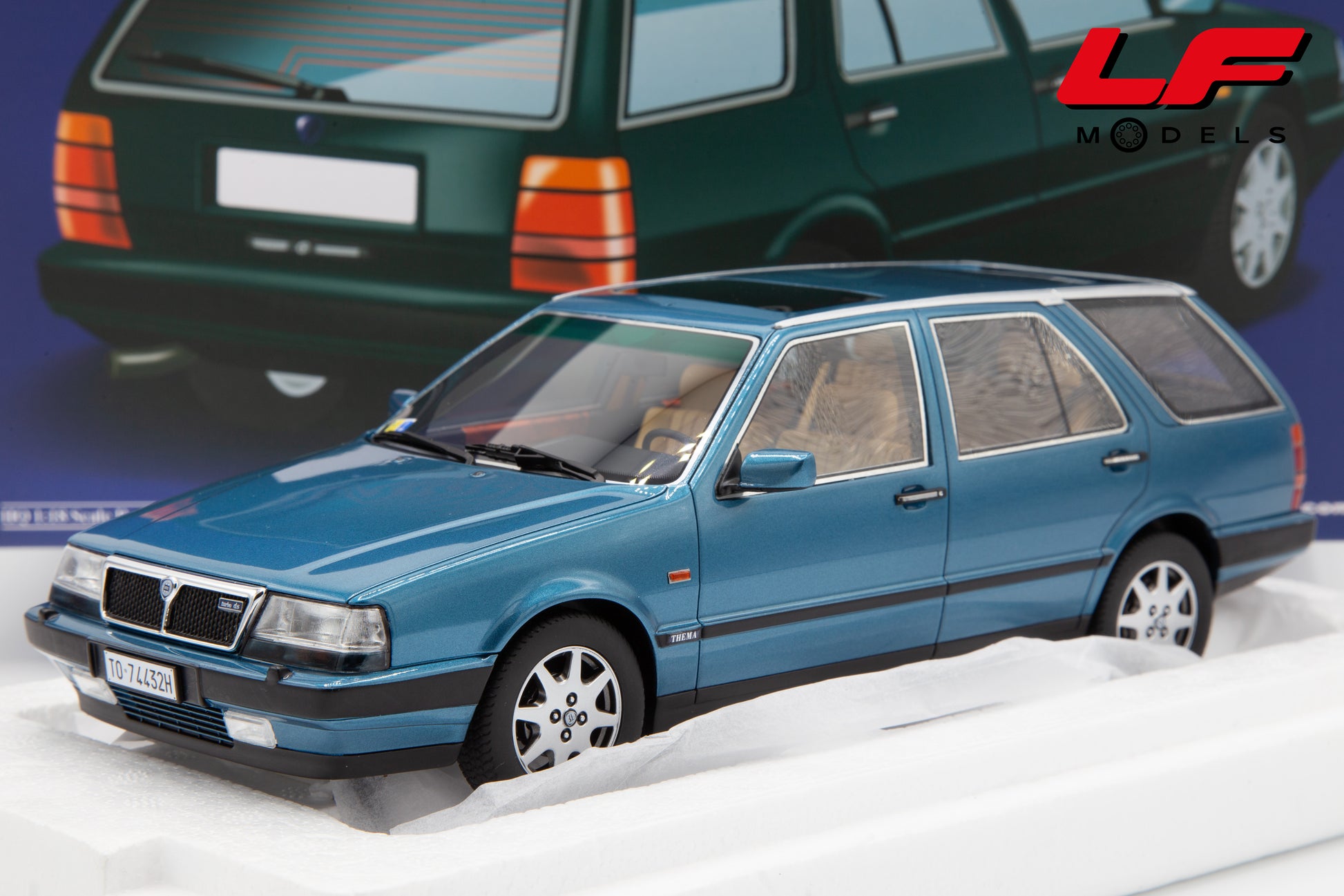 modellino lancia thema sw laudoracing 1:18  frontale