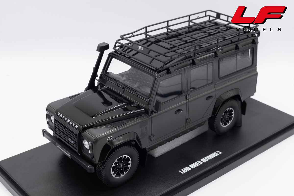 modellino land rover defender 110 sw adventure edition corris grey gt spirit 1:18 GT968 vista frontale