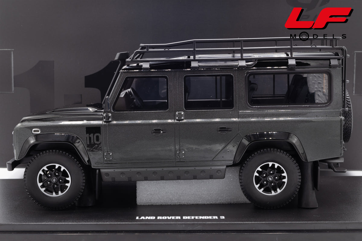 modellino land rover defender 110 sw adventure edition corris grey gt spirit 1:18 GT968 vista laterale