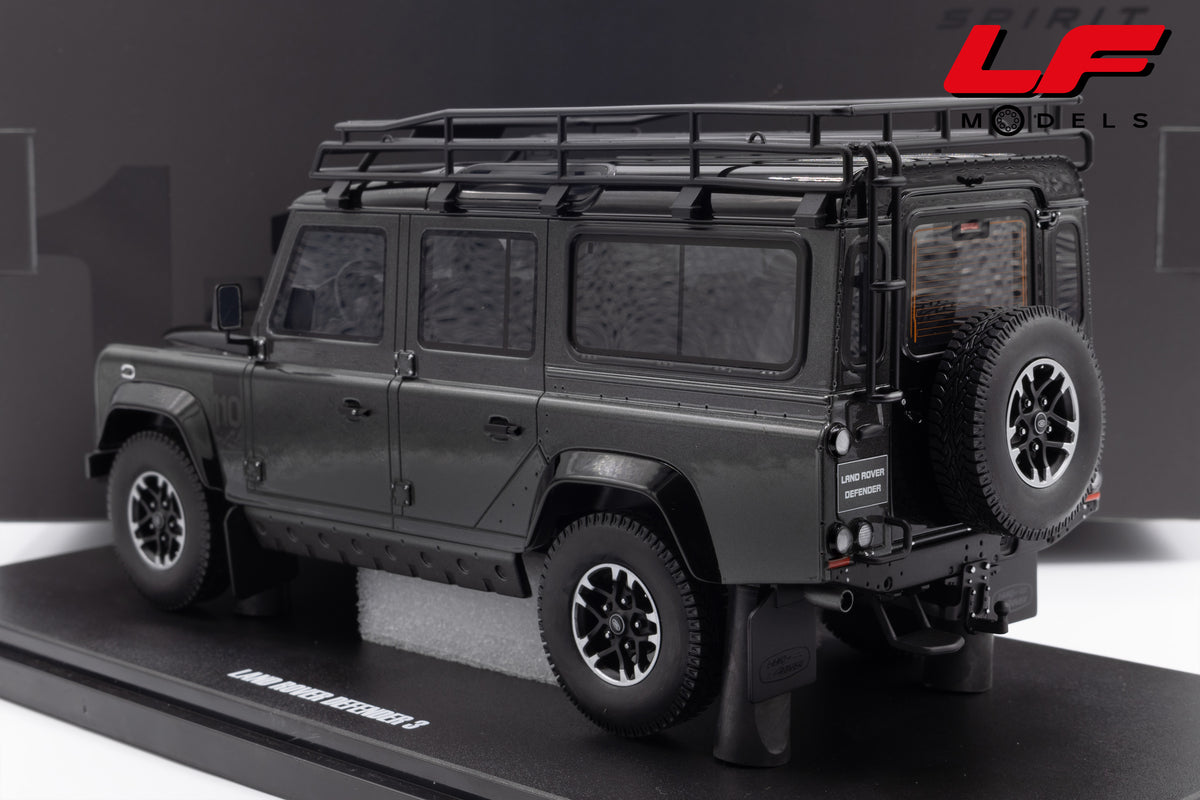 modellino land rover defender 110 sw adventure edition corris grey gt spirit 1:18 GT968 vista posteriore