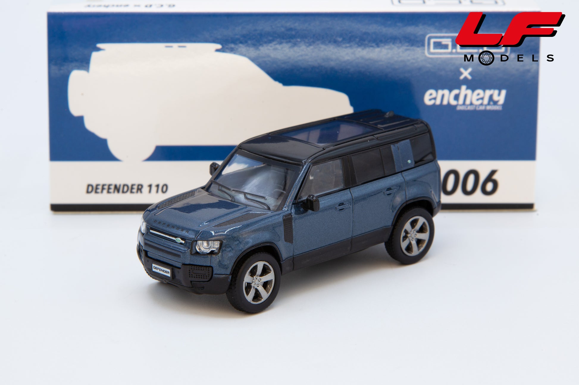 modellino land rover new defender gcd-models 1:64 GE-002-6 vista frontale