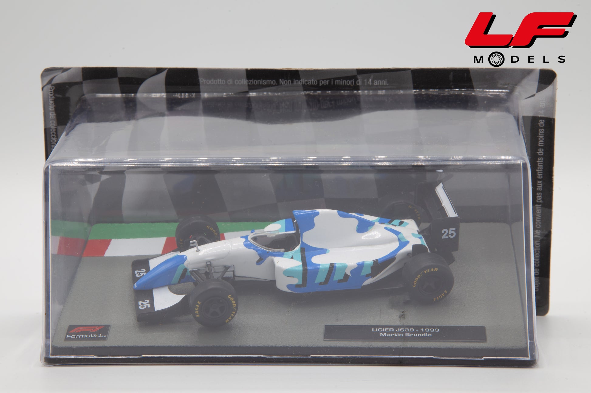 modellino ligier js39 edicola 1:43 frontale
