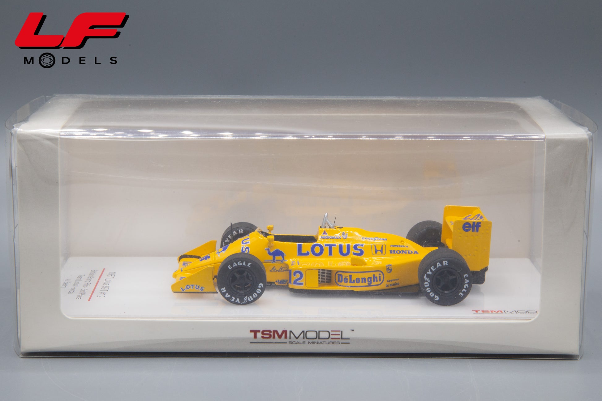 modellino lotus 99t tsm model 1:43 scatola