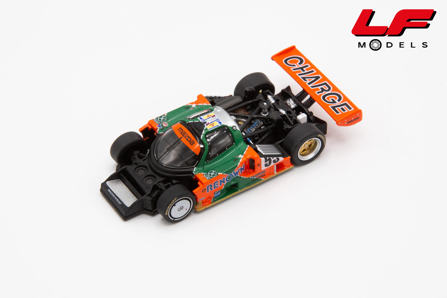 modellino mazda 787b win 24h le mans pop race 1:64 PR640301 vista frontale