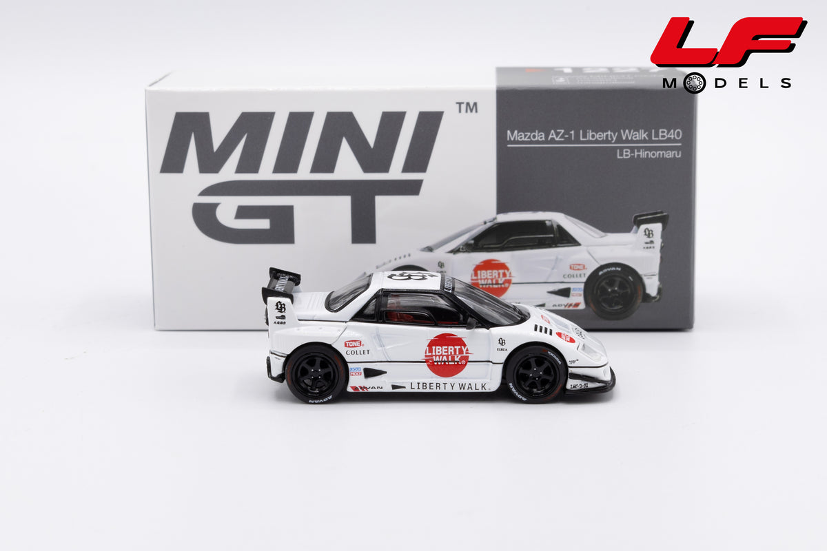 modellino mazda az-1 lbwk mini gt 1:64 MGT01227-R vista laterale