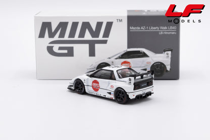 modellino mazda az-1 lbwk mini gt 1:64 MGT01227-R vista posteriore