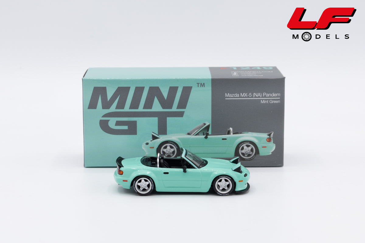 modellino mazda mx-5 mini gt 1:64 MGT01249-L vista laterale