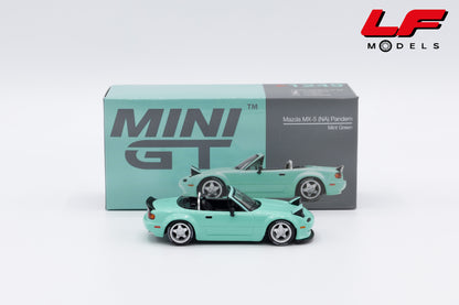 modellino mazda mx-5 mini gt 1:64 MGT01249-L vista laterale