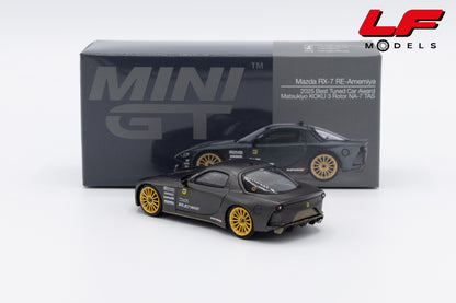 modellino mazda rx7 best tuned cars 2025 mini gt 1:64 MGT01205-R vista posteriore