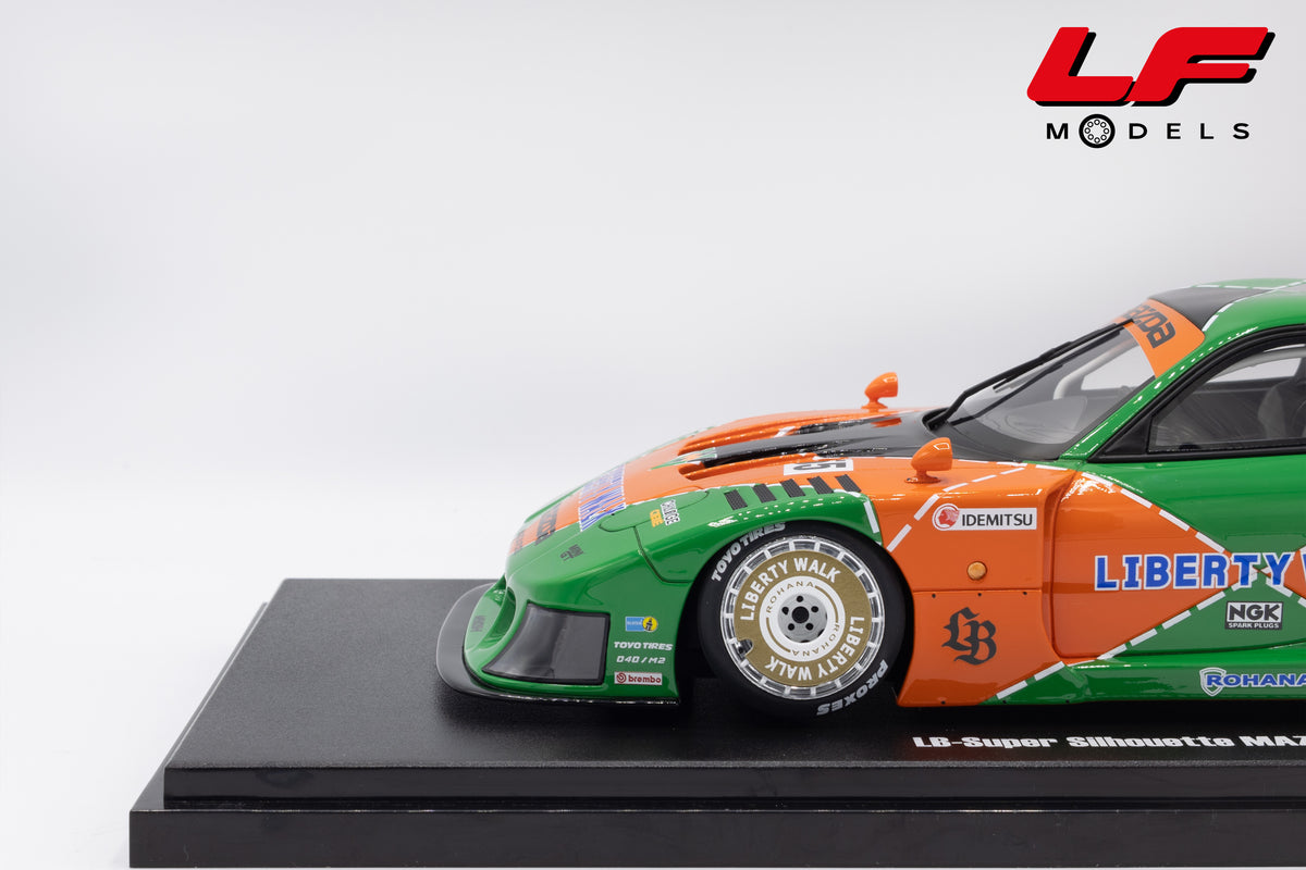 modellino mazda rx7 livrea 787b gt spirit 1:18 GT568 vista cerchio