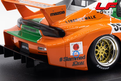 modellino mazda rx7 livrea 787b gt spirit 1:18 GT568 vista difetto