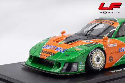modellino mazda rx7 livrea 787b gt spirit 1:18 GT568 vista frontale