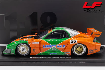 modellino mazda rx7 livrea 787b gt spirit 1:18 GT568 vista laterale