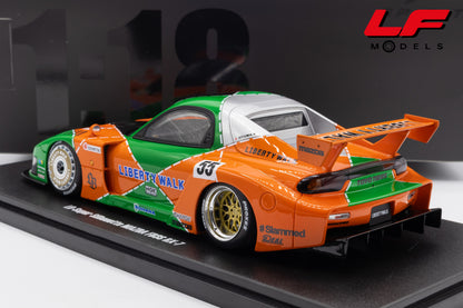 modellino mazda rx7 livrea 787b gt spirit 1:18 GT568 vista posteriore