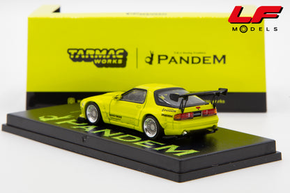modellino mazda rx-7 pandem tarmac 1:64 T64R-066-YL vista posteriore