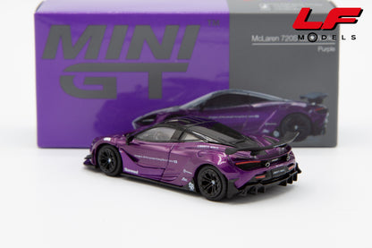 MINI GT MCLAREN 720S LB WORKS 2020 PURPLE 1:64