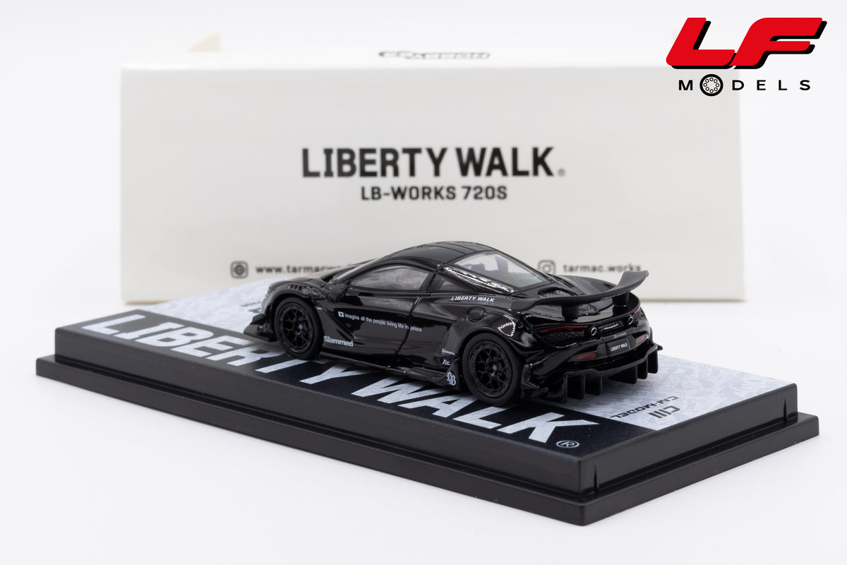 modellino mclaren 720s lbwk tarmac 1:64 T64-106-BK vista posteriore