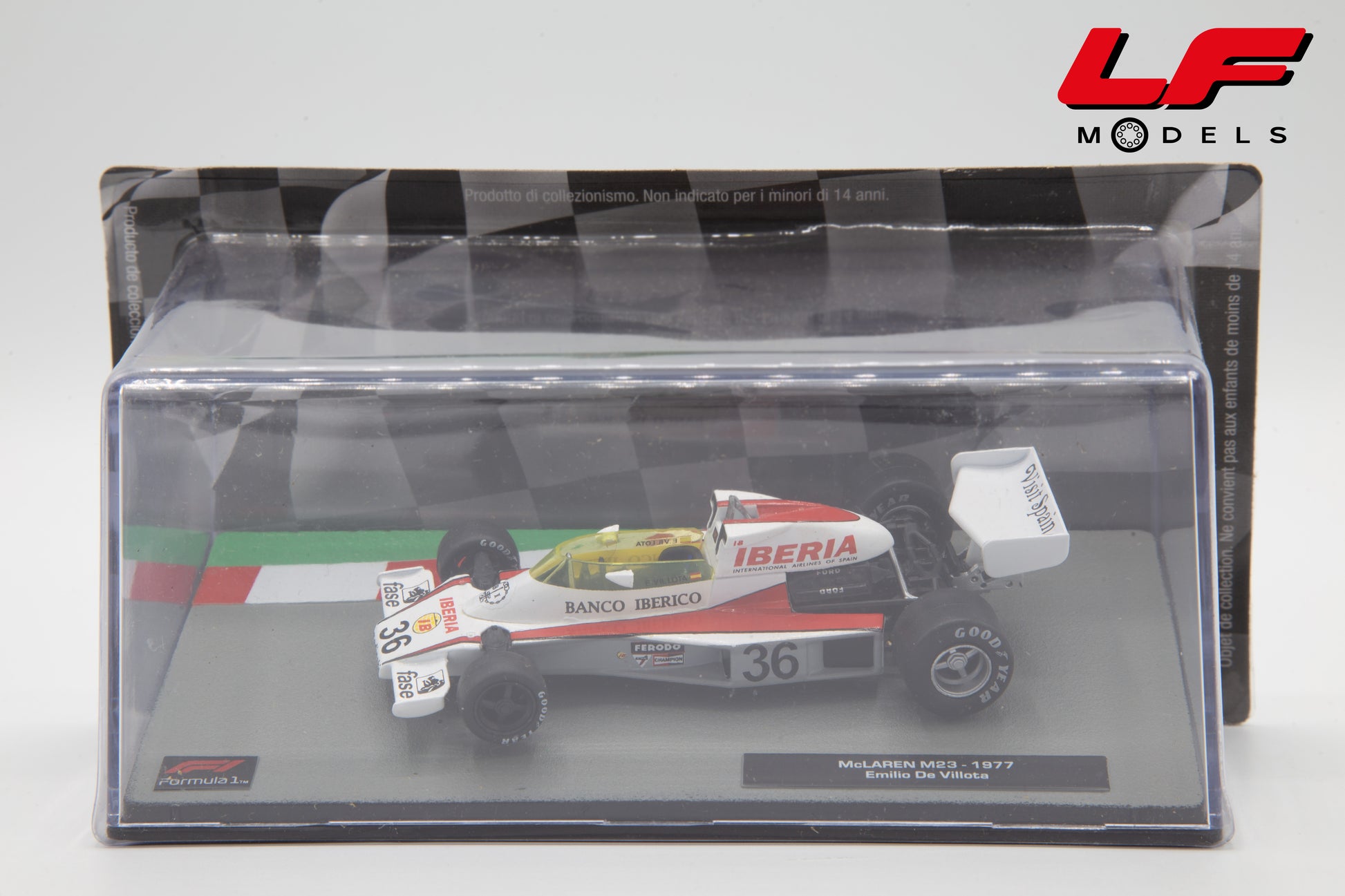 modellino mclaren m23 edicola 1:43 frontale