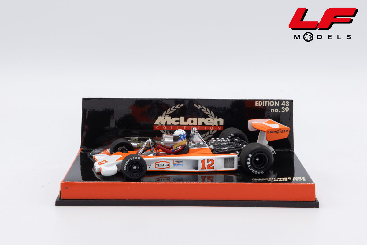modellino mclaren m23 mass minichamps 1:43 vista laterale