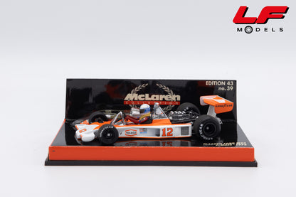 modellino mclaren m23 mass minichamps 1:43 vista laterale