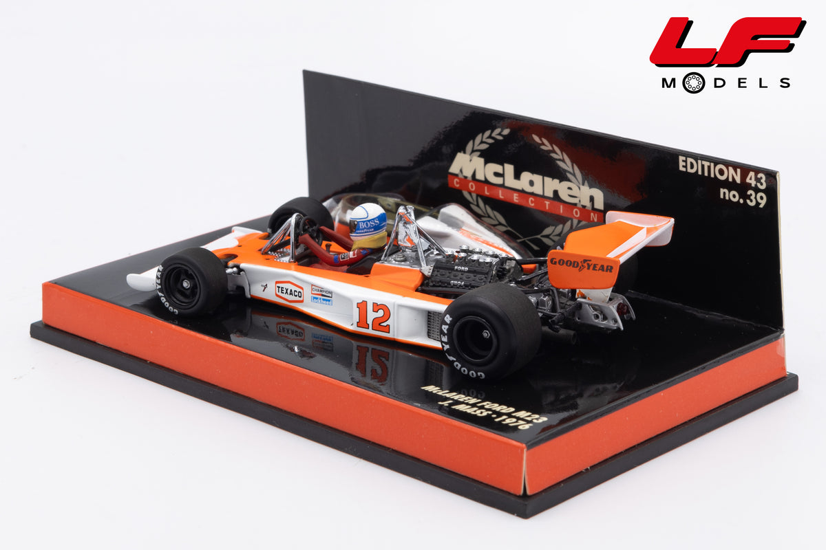 modellino mclaren m23 mass minichamps 1:43 vista posteriore