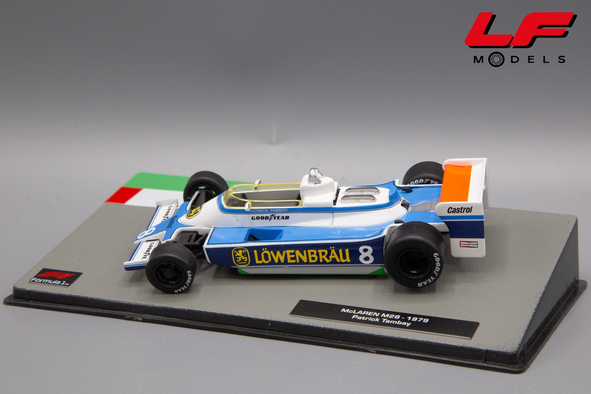 modellino mclaren m28 edicola 1:43 posteriore