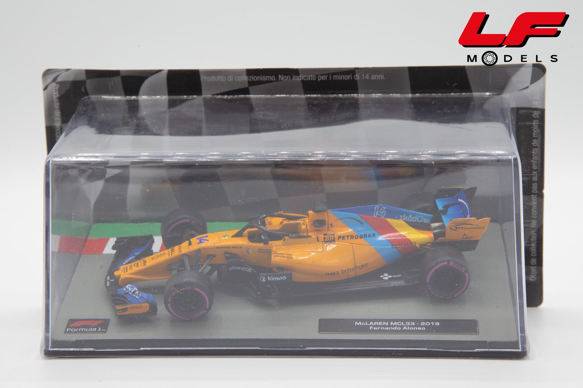 modellino mclaren mcl33 alonso edicola 1:43 frontale