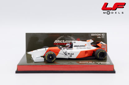 modellino mclaren mp4/10 mansell minichamps 1:43 vista laterale