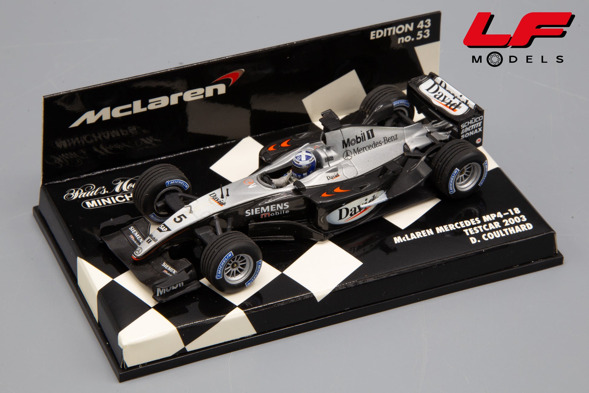 modellino mclaren mp4-18 minichamps 1:43