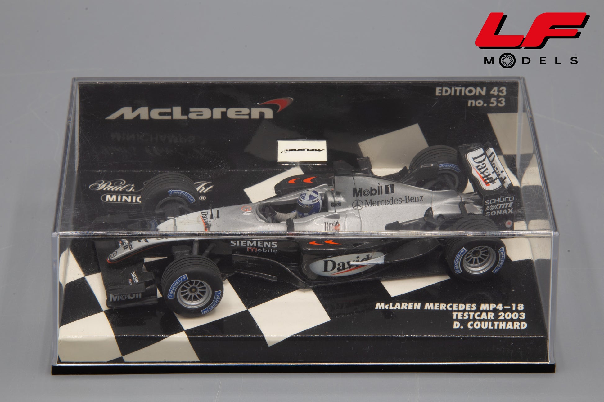 modellino mclaren mp4-18 minichamps 1:43